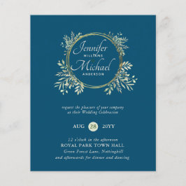CHEAPEST Wedding Invitation Greenery WreatBUDGET
