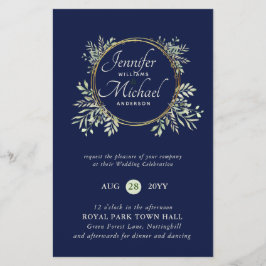 CHEAPEST Wedding Invitation Greenery WreatBUDGET