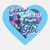 CheapJeepHoe Hart Sticker (Voorkant)