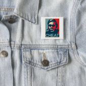 CHEAT Anti-Hillary Clinton Button / Badge (In situ)