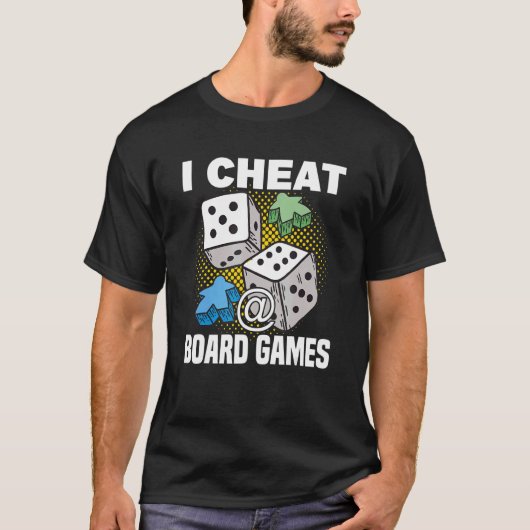 cheat at board games board game board gamer tablet t-shirt (Voorkant)