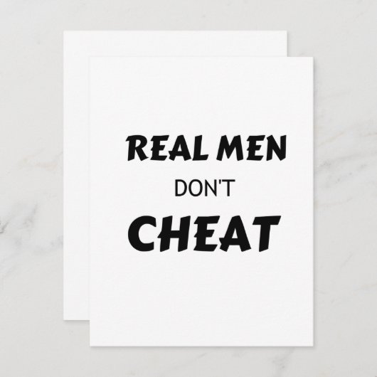 CHEAT BEDANKKAART (Voorkant / Achterkant)