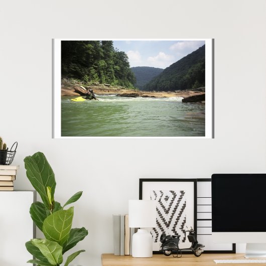 Cheat Canyon Low Water Poster (Thuiskantoor)