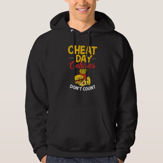 Cheat Day Diet Food Workout Quotes Fitness Gym  3 Hoodie (Voorkant)