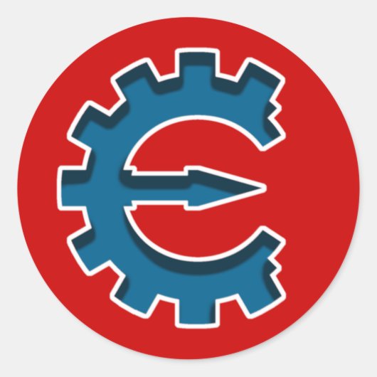 Cheat Engine Logo 2 Ronde Sticker (Voorkant)