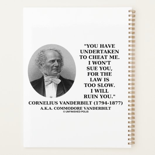 Cheat Me Won't Sue You Law Too Slow Ruin You Planner (Achterkant)