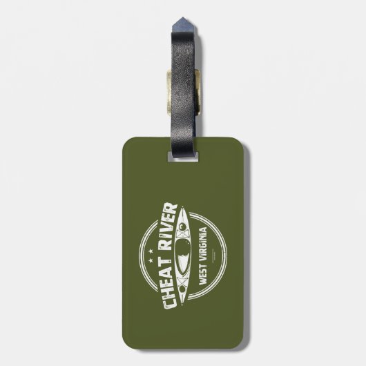 Cheat River, West Virginia Bagagelabel (Achterkant verticaal)