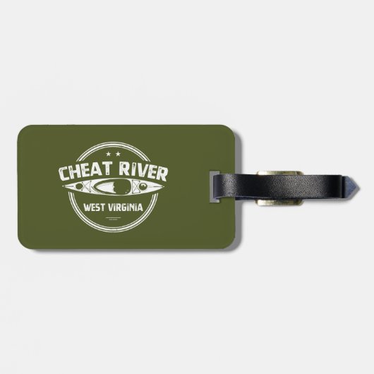 Cheat River, West Virginia Bagagelabel (Achterkant horizontaal)