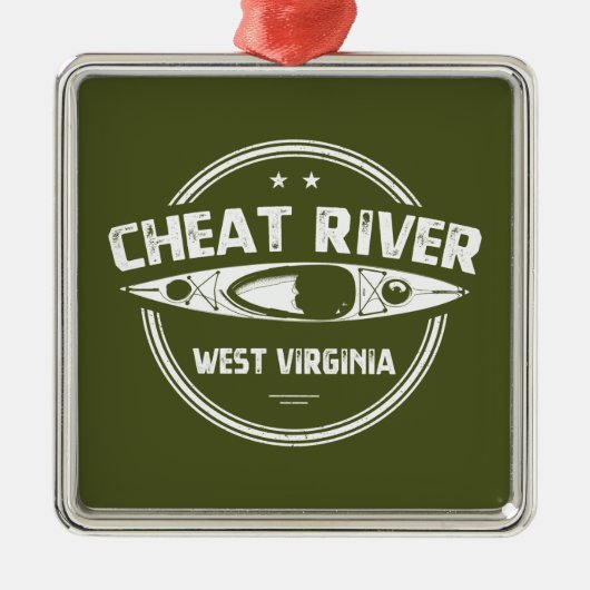 Cheat River, West Virginia Metalen Ornament (Voorkant)