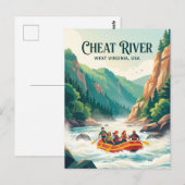 Cheat River, West Virginia, VS Briefkaart (Voorkant / Achterkant)