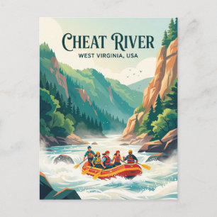 Cheat River, West Virginia, VS Briefkaart