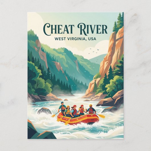 Cheat River, West Virginia, VS Briefkaart (Voorkant)