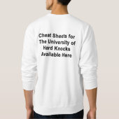 Cheat Sheet For U of Hard Knocks Sweatshirt (Achterkant)