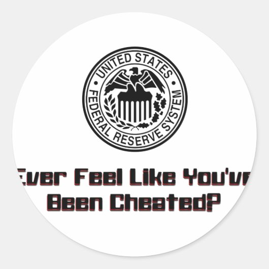 Cheated2 Ronde Sticker (Voorkant)
