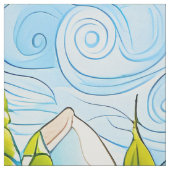Cheater Quilt Speelse Mountain Meadow Panel Stof (Swatch)