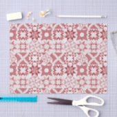 Cheater Traditionele Patchwork Sterren Quilt Rood Tissuepapier (Craft)