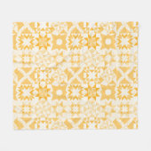 Cheater Traditionele Patchwork Sterren Quilt Wit Fleece Deken (Voorkant (Horizontaal))