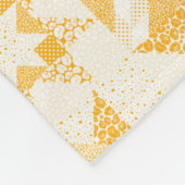 Cheater Traditionele Patchwork Sterren Quilt Wit Fleece Deken (Hoek)