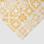 Cheater Traditionele Patchwork Sterren Quilt Wit Tissuepapier (Detail)