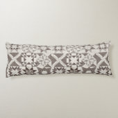 Cheater Traditionele Patchwork Sterren Quilt Zwart Lichaamskussen (Achterkant)
