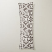 Cheater Traditionele Patchwork Sterren Quilt Zwart Lichaamskussen (Voorkant Verticaal)