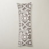 Cheater Traditionele Patchwork Sterren Quilt Zwart Lichaamskussen (Achterkant (Verticaal))