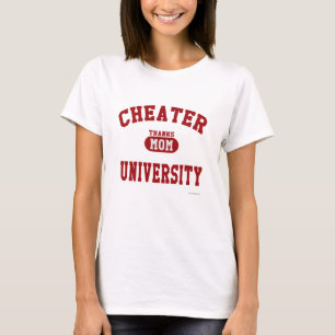 Cheater University Parody College Athletic Dept T-shirt