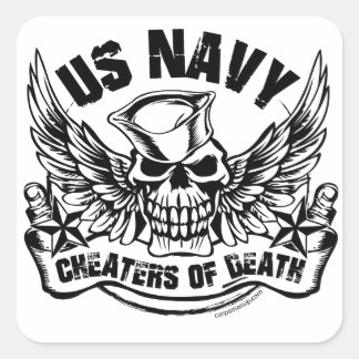 Cheaters of Death Corpsmanup.com Sticker