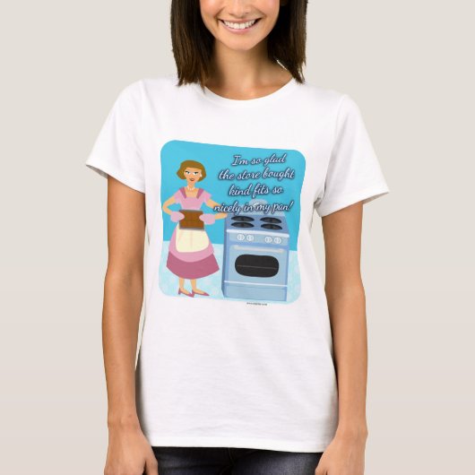 Cheating Brownies Snarky Housewel Kitsch T-shirt (Voorkant)