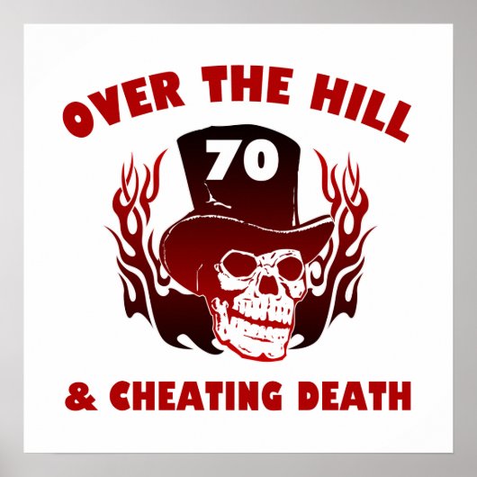 Cheating Death 70th Birthday Poster (Voorkant)