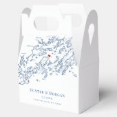 Chebeague eiland Maine bestemming bruiloft elegant Bedankdoosjes (Geopend)