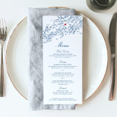 Chebeague eiland Maine bruiloft elegante marine Menu