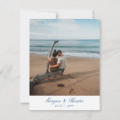 Chebeague Island Maine Elegant Save the Date (Achterkant)