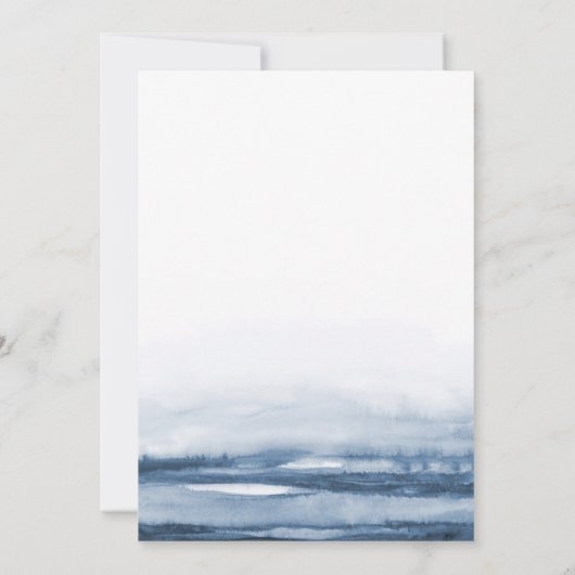 Chebeague Island Map Wedding Invitation - Maine (Achterkant)