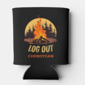 Cheboygan Michigan Kampvuur Blikjeskoeler (Achterkant)