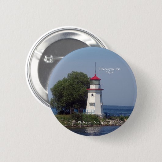 Cheboygan Wieg Light-toets Ronde Button 5,7 Cm (Voorkant /achterkant)