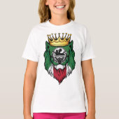 Chechen Lion King Flag T-shirt (Voorkant)