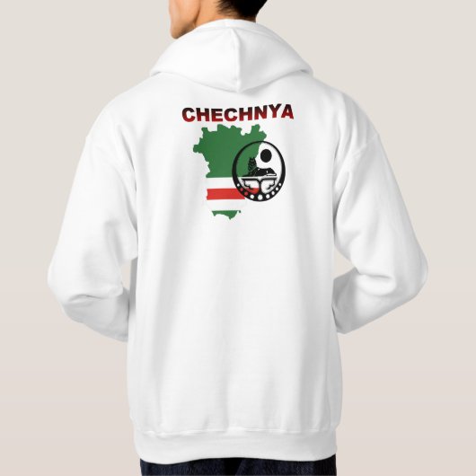 Chechnya + Map + Gerb 2 Hoodie (Achterkant)