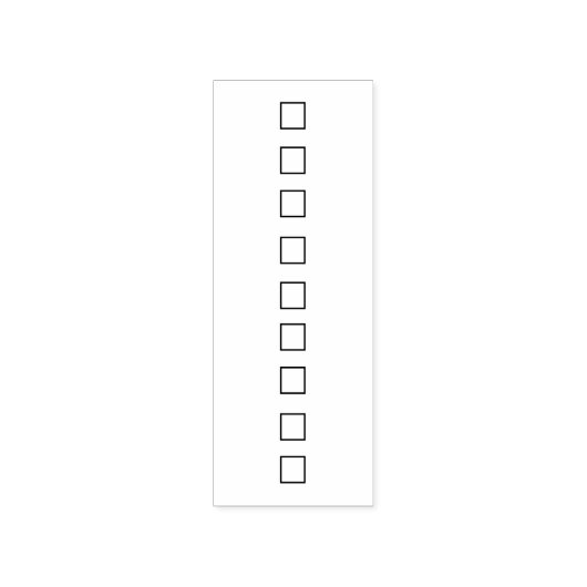 Check Box stars Checklist opsommingsteken journal Rubberstempel (Afrduk)