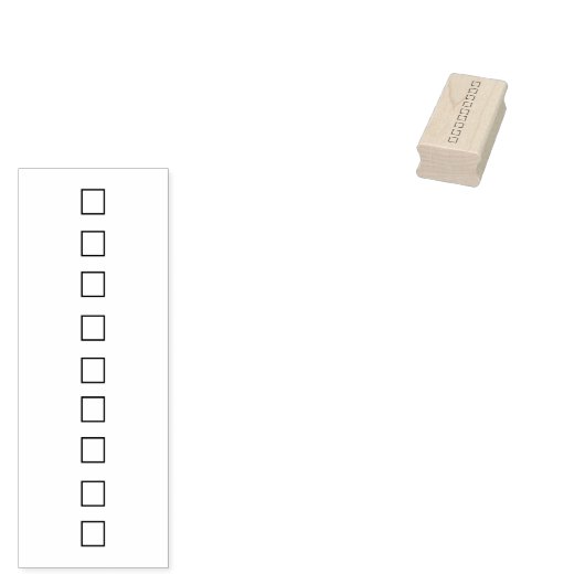 Check Box stars Checklist opsommingsteken journal Rubberstempel (Gestempeld)