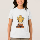 Check dit uit! Schattige woordgrap Tri-Blend Shirt (Voorkant)