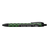 Check Green Company Logo: Fun Conference Giveaway Zwarte Inkt Pen (Bovenkant)