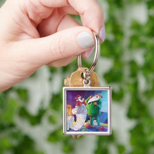 Check it Twice Kerstman Sleutelhanger (Hand)