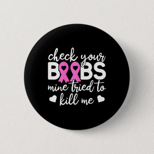 Check je boek Bijen Borstkanker Bewustzijn Vecht Ronde Button 5,7 Cm
