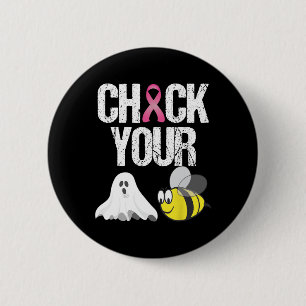 Check je boek Bijen Leuk Borstkanker Halloween G Ronde Button 5,7 Cm