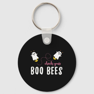 Check je Boo Bees Oktober Borstkanker Awarenen Sleutelhanger