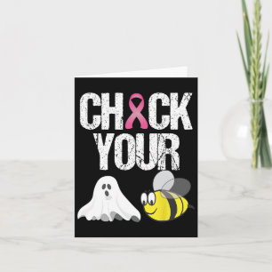 Check je Boo Bijen Leuke Borstkanker Halloween Gi Kaart