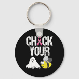 Check je Boo Bijen Leuke Borstkanker Halloween Gi Sleutelhanger
