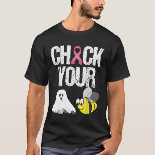 Check je Boo Bijen Leuke Borstkanker Halloween Gi T-shirt
