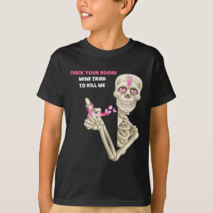 Check je borstmijn probeerde me te vermoorden Suga T-shirt